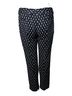 Prada 100% Wool Multi Color Prada, black graphic printed pantalon Size 4 - photo 3