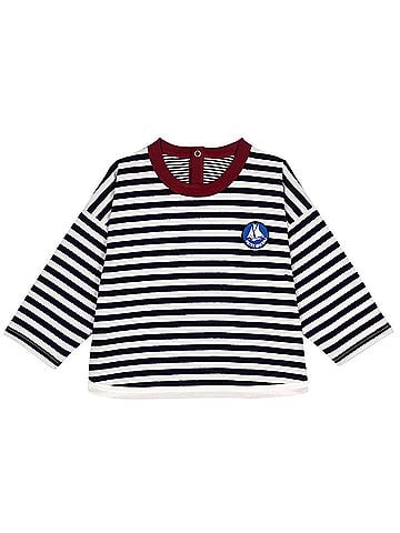 Petit Bateau Boat Striped Shirt in Navy (view 1)