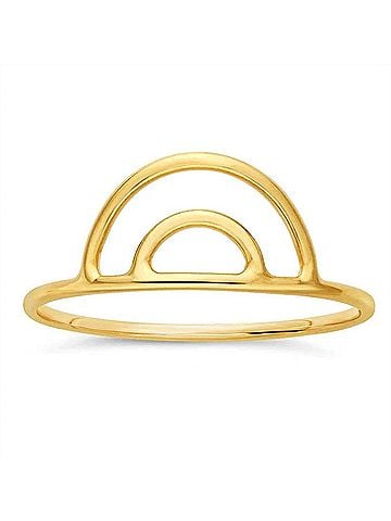 Cleo Women's Double Arch Ring in Gold (view 1)