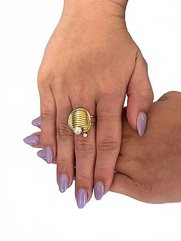 Bracha Women's Treasure Ring in Gold (view 2)