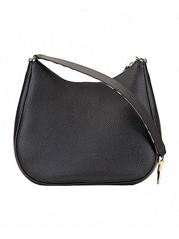 Burberry Women's Leather Hobo Bag in Black (view 2)
