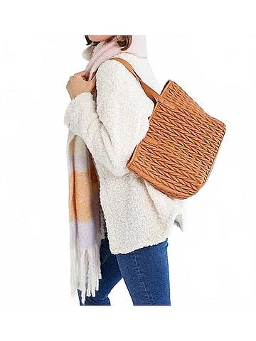 Shiraleah Women's Jody Tote Bag in Tan (view 2)