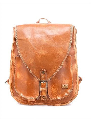 BED|STU Ranger Backpack in Caramel Hand Wash (view 1)
