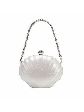 melie bianco Women's Venus Handbag Clutch in Pearl (view 1)