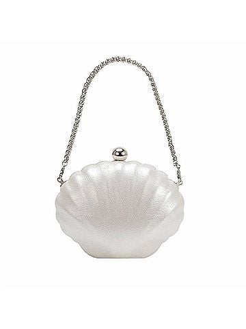 melie bianco Women's Venus Handbag Clutch in Pearl (view 1)