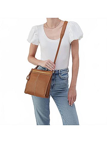 Hobo The Original Austin Medium Crossbody Bag in Warm Honey (view 2)