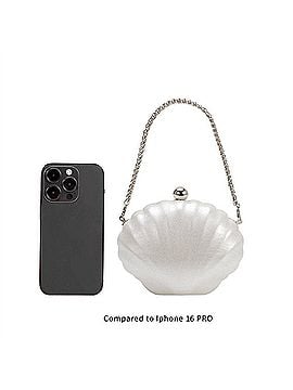 melie bianco Women's Venus Handbag Clutch in Pearl (view 2)