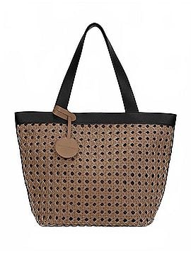Ilse Jacobsen Women's Shopper Tote Bag in Mocca, Black (view 1)