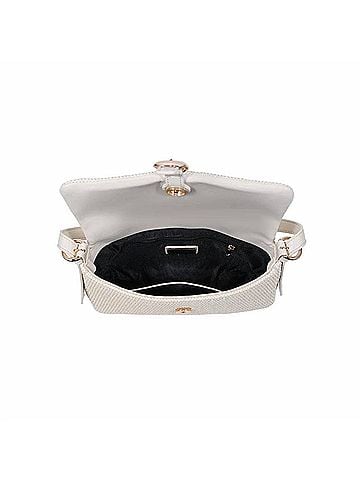 Urban Expressions Women's Gloria Straw Crossbody Bag in Ivory (view 2)
