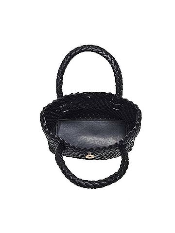 Moda Luxe Women's Leanna Woven Crossbody Bag in Black (view 2)