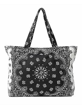 Haute Shore Women's Bailey Bandana Tote in Black/White (view 1)