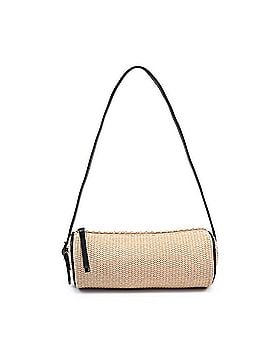 Moda Luxe Straw Shoulder Barrel Bag in Natural (view 1)
