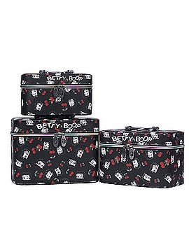 Betty Boop Women's Cosmetic Bag Set in Black (view 1)