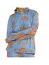Gretchen Scott Designs Blue Half Zip Plume Pullover in Blue Size S - photo 2