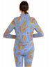 Gretchen Scott Designs Blue Half Zip Plume Pullover in Blue Size S - photo 3