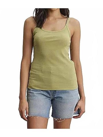 Velvet by Graham & Spencer Aliza Rib Layering Tank in Branch (view 2)
