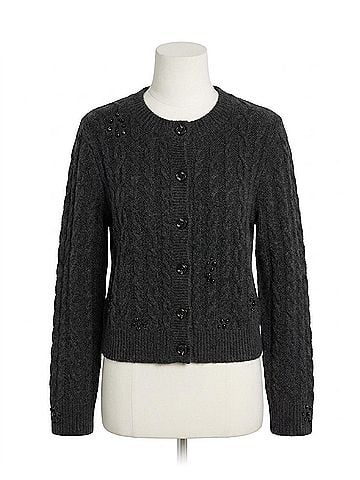 Drew Greenlee Cardigan in Black (view 1)