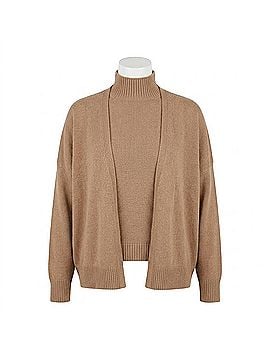 MADE IN ITALY Maxine Cardigan in Taupe (view 1)