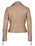 Mauritius Solid Brown Leather Pasja Jacket in Toffee Size M - photo 5