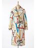Dolcezza Brown Sherpa Monogram Coat in Multi Size L - photo 1