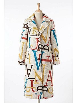 Dolcezza Sherpa Monogram Coat in Multi (view 1)