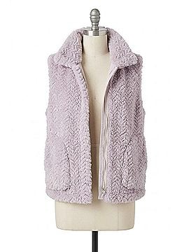 Tribal Frostine Faux Fur Sleeveless Vest in Fair Orchid (view 1)