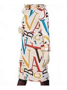 Dolcezza Sherpa Monogram Coat in Multi (view 2)