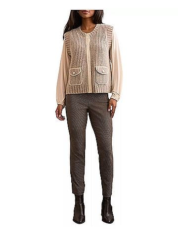 Tribal Brinley Sleeveless Vest in Oatmeal (view 2)