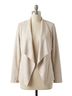Paparazzi Solid Brown Faux Suede Drape Front Jacket in Bone Size XL - photo 1