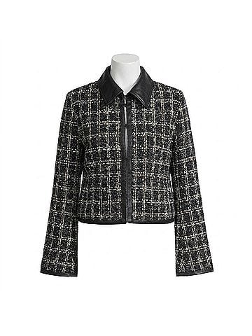 Rag & Bone Eloise Blazer in Black Plaid (view 1)