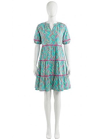 Michelle McDowell Palmer Fresca Dress in Teal (view 1)
