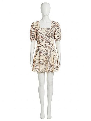 Marie Oliver Temma Mini Dress in Tigerlily (view 1)