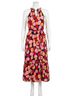 THML Red Miracle Midi Dress in Red Multi Size M - photo 1