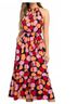 THML Red Miracle Midi Dress in Red Multi Size M - photo 5