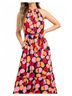 THML Red Miracle Midi Dress in Red Multi Size M - photo 6