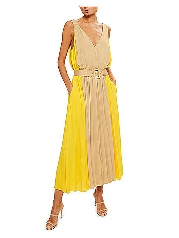 Ramy Brook Latoya Maxi Dress in Daisy Colorblock (view 2)