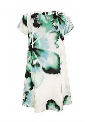 MISA Los Angeles Atalia Mini Dress in Verdant Anemone Satin (view 1)