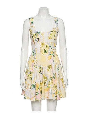 Astr Reina Dress in Yellow (view 1)