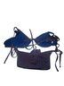 Hurley Print Blue Brown Two Piece Swimsuit Size L - photo 2