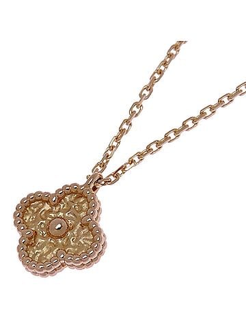 Van Cleef & Arpels Van Cleef &amp; Arpels Sweet Alhambra Pendant Necklace for Women, VCAR08DF00, 750 Pink Gold (view 2)