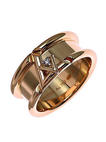 Louis Vuitton Louis Vuitton #62 Diamond Vault One Men's Ring Q90580 750 Yellow Gold (view 1)