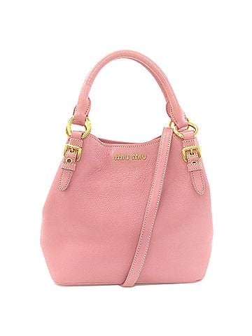 Miu Miu Miu Miu Miu 2-Way Leather Handbag for Women (view 1)
