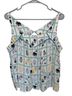 Maeve Floral Animal Print Multi Color Sleeveless Top Size L - photo 1