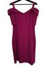 Glamour 94% Polyester 6% Spandex 100% Polyester Solid Pink Cocktail Dress Size 10 - photo 1