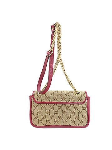 Gucci Gucci 446744 GG Marmont Shoulder Bag Canvas/Calfskin Women's GUCCI (view 2)