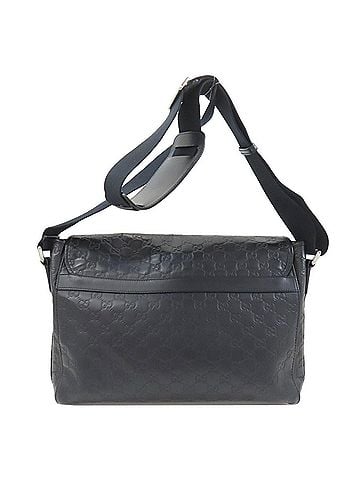 Gucci Gucci 246067 Messenger GG Signature Shima Shoulder Bag Leather Men's GUCCI (view 2)