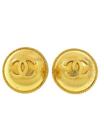 Chanel Chanel Coco Mark Earrings, Metal, Women's CHANEL (view 1)