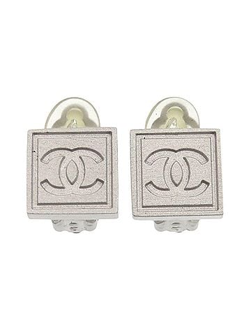 Chanel Chanel Coco Mark Earrings, Metal, Women's CHANEL (view 1)