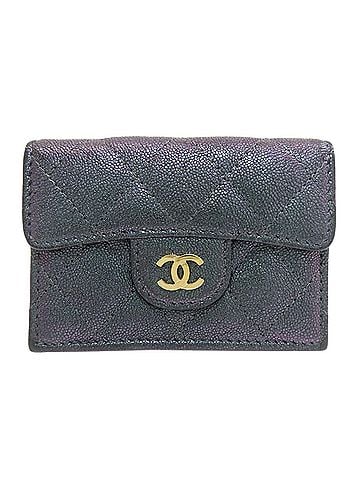 Chanel Chanel Matelassé Coco Mark Gold Hardware Tri-fold Wallet Calfskin Women's CHANEL (view 1)