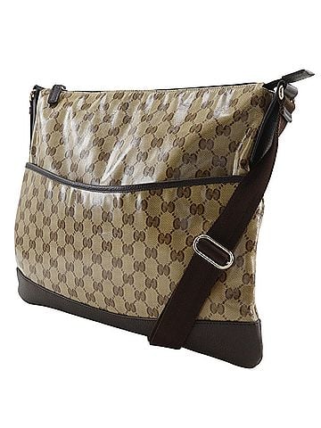 Gucci Gucci GG Crystal Shoulder Bag 374411 PVC Brown A4 crystal Unisex (view 2)